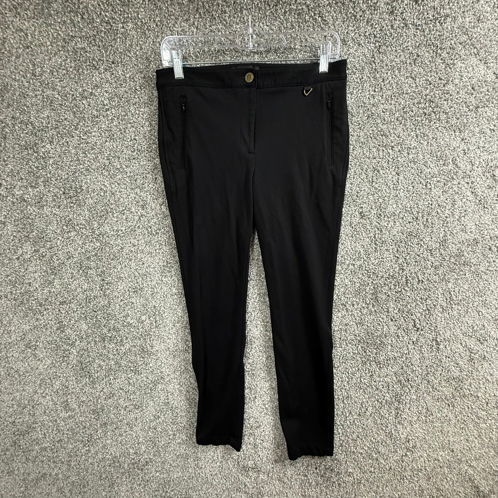 Talbots Skinny Ankle Pants Black Stretch Petite 6P VN1184 Dress Trousers